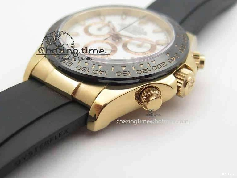 MiroTime 0407 Sustainable Daytona 116515 JF 1:1 Best Edition White Dial On Black Rubber Strap A 3654